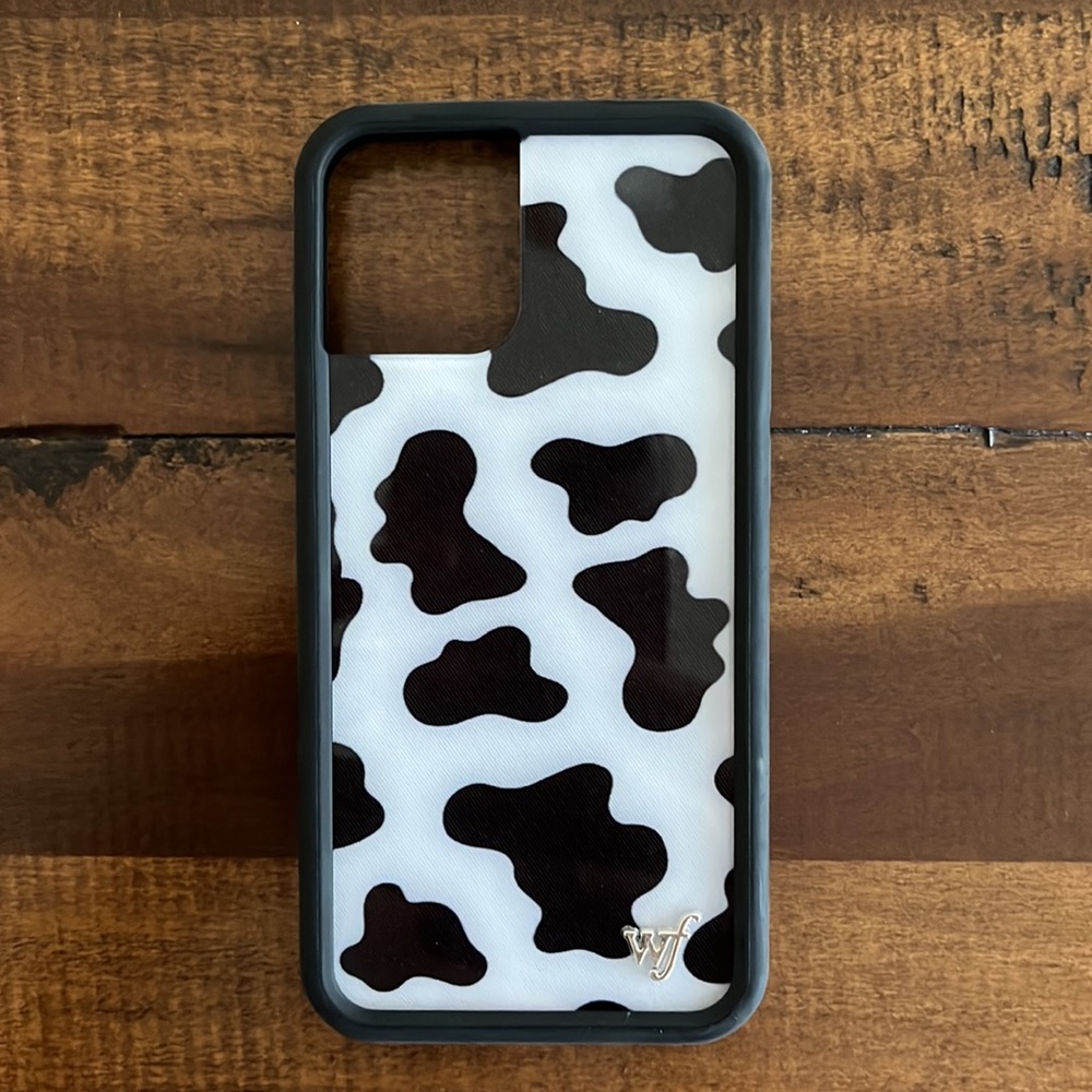 iPhone 12 Mini Wildflower Case - Cow Pattern - Picture 2 of 5